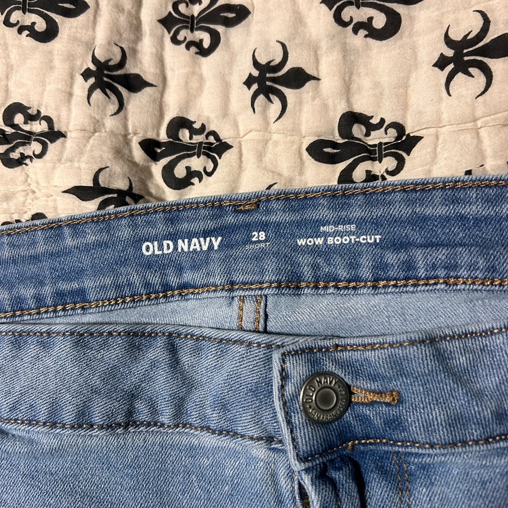 Old Navy Blue Wow Boot-Cut Jeans